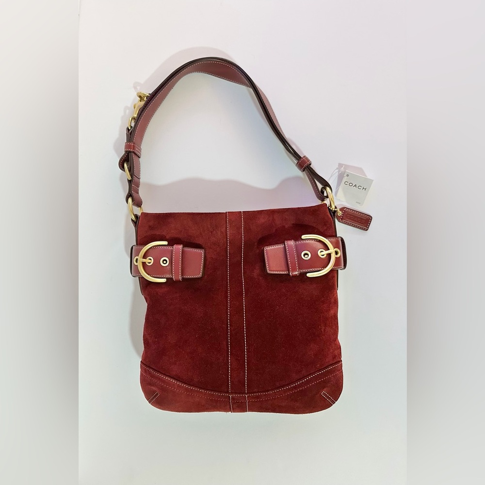 Coach - VINTAGE Suede Soft Duffle Bag - Picture 2 of 15